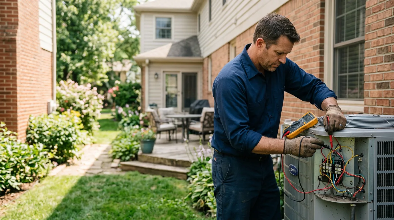 HVAC technician working near Russell, MN